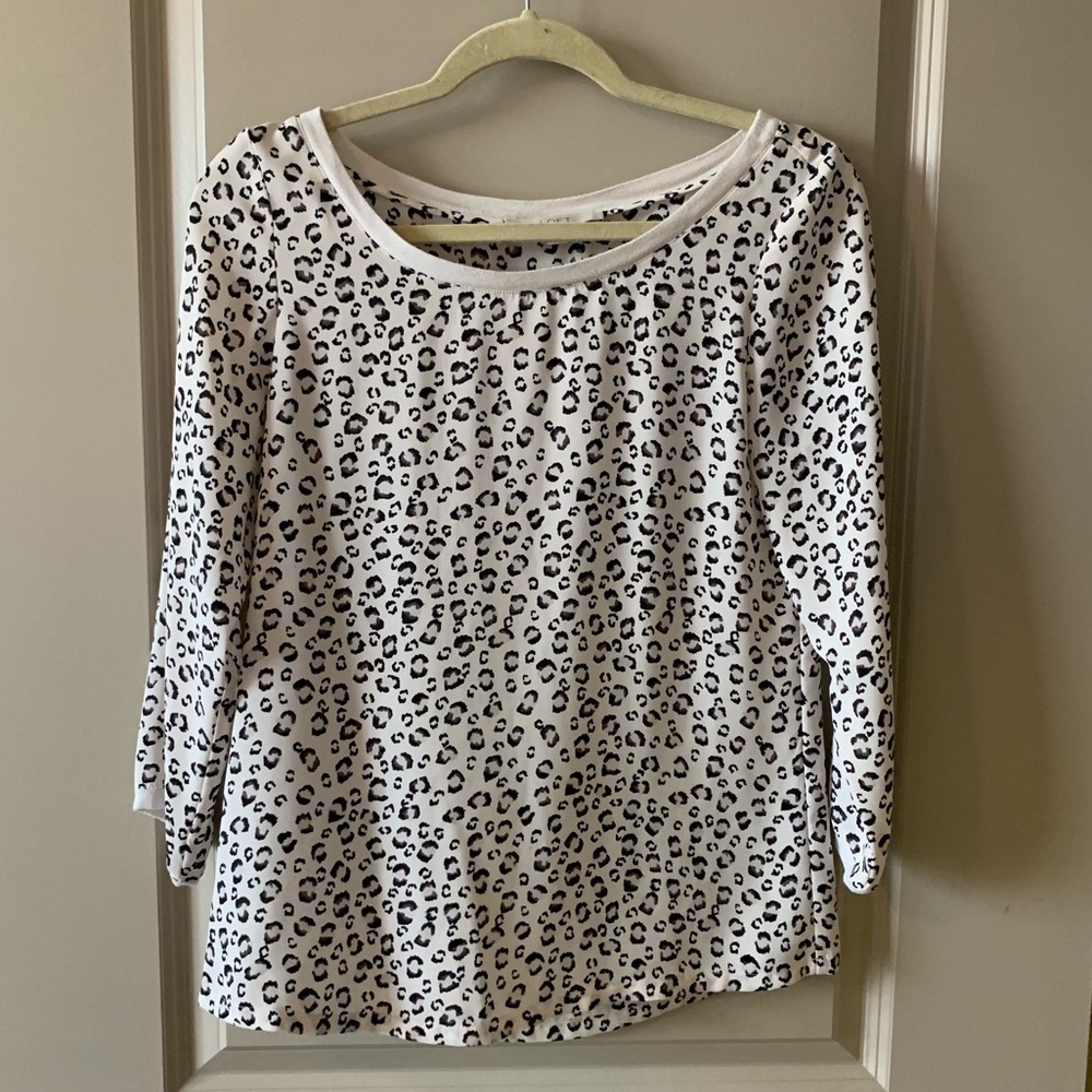 Loft Animal Print Top